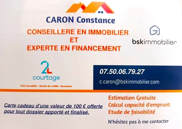 Double compétence : agent immobilier et experte en financement, Saint-Pol-sur-Ternoise, CARON Constance