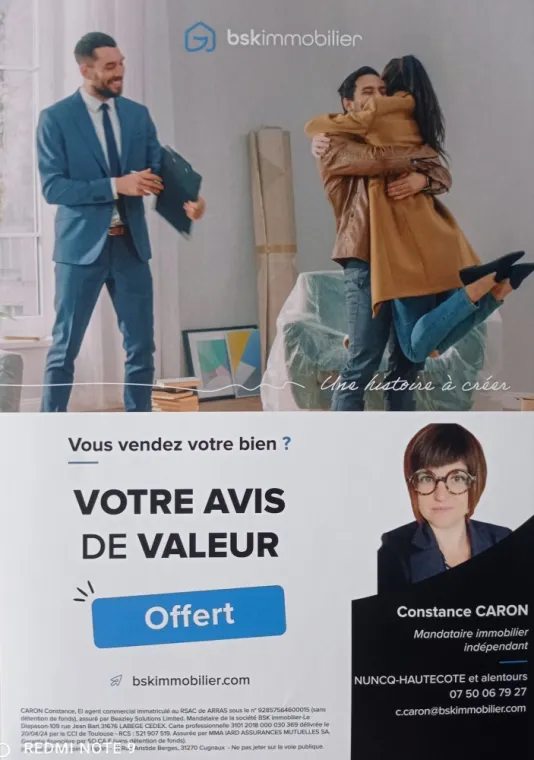 Votre avis de valeur offert à saint pol sur ternoise, Saint-Pol-sur-Ternoise, CARON Constance